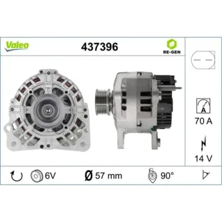 Valeo Generator Seat Skoda VW 437396