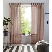 OTTO home Gardine XANA (1 St), Schlaufen, transparent, Voile, Bestseller, einfarbig, 1 Schal, pflegeleicht, preiswert!