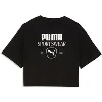 PUMA T-Shirt CLASS RELAXED SHORT LENGHT GRAPHIC TEE G für Jugendliche, sportlicher Stil, mit Rundhalsausschnitt