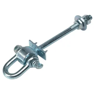 Schaukelhaken Safety Type D+ M12 16 cm - Verzinkter Stahl mit Nylonlager für Spieltürme & Klettergerüste - Witterungsbeständig & Sicher - Wickey