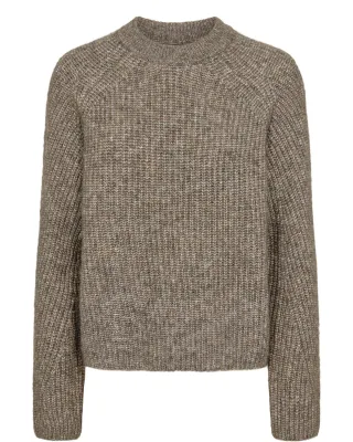 Nümph - NUZINDI PULLOVER - NOOS fossil melange - Gr. - M