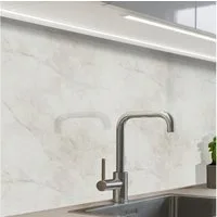 KitchenYeah Küchenrückwand Muster selbstklebend (keine Folie) Grau - Marmor - Adern, (1-tlg), Spritzschutz, Küche, Rückwand, Küchenwand, Küchenfront, 30x20 cm