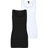 Vero Moda Tanktop VMMAXI MY SOFT LONG TANK TOP 2-PACK (Packung, 2-tlg)