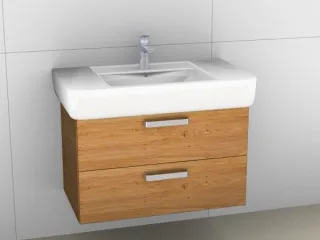 Artiqua 413 Waschtischunterschrank für Renova Plan 122185, 122188 Castello Eiche quer NB, 413-WU2L-K 413-WU2L-K10-7134-426
