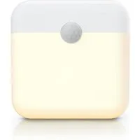 Brandson LED Nachtlicht Schranklicht mit Bewegungsmelder, 2 Lichtfarben, Akku, Sensor, Bewegungsmelder (PIR), Lichtsensor, Dimmfunktion, Dauerlicht (30 Min), Auto-Modus, Auto-Off (15 s), LED fest integriert, Warmweiß, Kaltweiß, 500 mAh, 60 lm, 7,8x7,