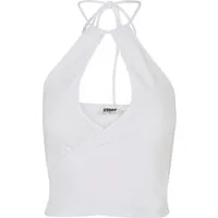 URBAN CLASSICS Muskelshirt Urban Classics Damen Ladies Short Wraped Neckholder Top (1-tlg)