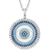 Engelsrufer Kette mit Anhänger LUCKY EYE, mit Emaille - mit Zirkonia (synth)