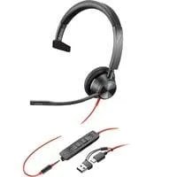Blackwire 3315, Headset schwarz, Mono, USB-C, Microsoft Teams Version