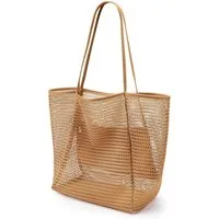 Blusmart Strandtasche Strandtasche aus Netzgewebe für den Sommer (Großes Fassungsvermögen, Aufbewahrungstasche für Kinderbadebekleidung und -ausrüstung), Leicht zu tragen