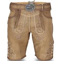 Steigenhöfer Manufaktur Trachtenlederhose FRANZ Vintage Trachtenhose mit Gürtel Nubukleder - Ideal für Dein Oktoberfest Herren Outfit