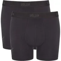 sloggi Boxershorts SLG Base (2er Pack) weicher Elastikbund mit diskretem Logo, ohne Eingriff