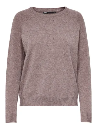 ONLY - ONLLESLY KINGS L/S KNT NOOS Rose Brown - Gr. - L