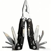 wohnTRAUM24 Multitool Multitool 14-in-1 mit Zange, Messer, Schraubendreher, Flaschenöffner, Multifunktionswerkzeug für Camping, Outdoor, Notfälle