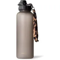 MAMEIDO Trinkflasche, mit 2-in-1 Deckel, Zeitmarkierung, Handschlaufe in 0,5l, 1l, 1,5l & 2l