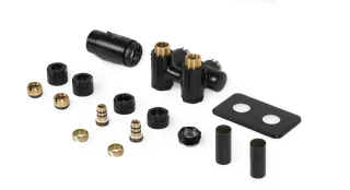 Terma INTEGRA DUO ALL IN ONE - Set Thermostateckventil mit T-Stück TGETIDUO