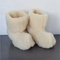 Holzprodukte Hüttenschuhe Hausschuhe Hüttenschuh Schaffell Lammfell Pantoffeln NEU Plüsch Hausschuhe