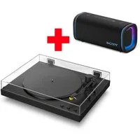 Sony PS-LX5BT + Field 5 Plattenspieler (Riemenantrieb, Bluetooth, Vollautomatik, Riemenantrieb, Tonabnehmer, Hi Res Wi, Phono Vorv)