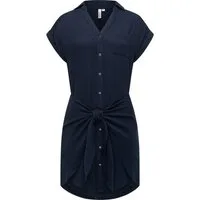 Ragwear Blusenkleid Bahaya stylisches Damen Sommerkleid mit Bindeband
