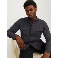 Jack & Jones Langarmhemd JJETRAVIS SHIRT LS NOOS mit Brusttaschen