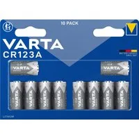 VARTA 10 Professional CR123A Lithium Batterie im 10er Blister 6205 Batterie