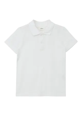 s.Oliver - Polo-Shirt weiß - Gr. - 110