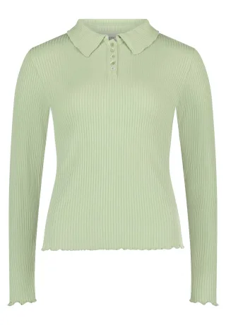CARTOON - Langarm-Poloshirt Laurel Green - Gr. - 38