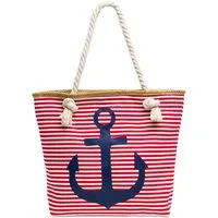 Caspar Strandtasche TS1040 Damen Shopper mit Reißverschluss