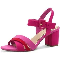 MARCO TOZZI Sandalette, Blockabsatz, Sommerschuh, Sandale mit verstellbarem Fesselriemchen