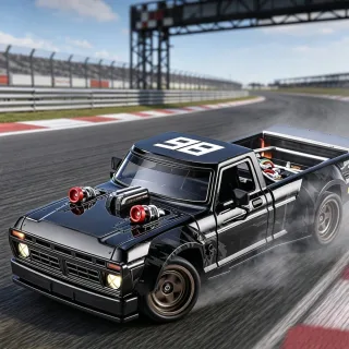 CXD 2401 1/24 2.4G 4WD RC Drift Truck RTR with Gyro LED LightRacing Car Vehicle Models Toys Full Proportional Control