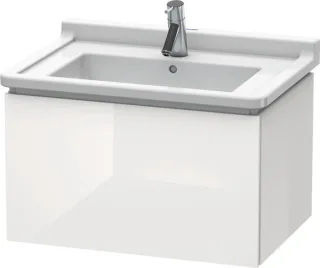 Duravit L-Cube Waschtischunterbau wandhängend Weiß Hochglanz 670x469x408 mm - LC616408585 LC616408585
