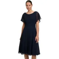 Vera Mont Cocktailkleid Damen kurzarm Raffung