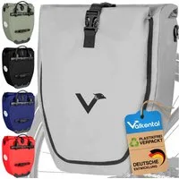 Valkental Fahrradtasche Gepäckträger wasserdicht & abschließbar, Gepäckträgertasche Fahrrad mit Großen Reflektoren 20L, 28L, 32L