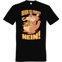 Youth Designz Print-Shirt Herren T-Shirt BEVOR DU FRAGST NEIN mit lustigem Spruch Aufdruck