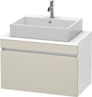 Duravit DuraStyle Konsolenwaschtischunterbau wandhängend Taupe & Weiß Matt 800x478x512 mm - DS530209 DS530209118