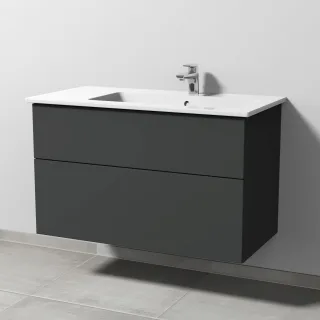 Sanipa 3way Keramik-Set Keramik-Waschtisch und Unterbau (SP326) SP3261B