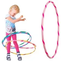 Hoopomania Hula-Hoop-Reifen Bunter Kinder Hula Hoop für kleine Profis, Ø70cm, Rosa-Pink