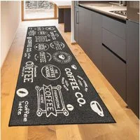 TeppichHome24 Teppich Kuechenteppich Modern, Höhe: 5 mm, pflegeleicht, robust, für Fussbodenheizung geeignet