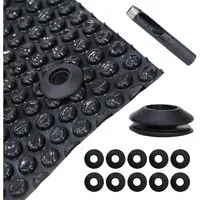 Melko Pool-Abdeckplane Solarfolie Solarplane Ösen Poolheizung Wärmeplane Poolabdeckung (Stück, Set bestehend aus Solarfolie mit 10 Ösen und Locheisen), aus PVC