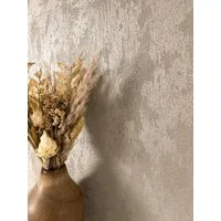 Newroom Vliestapete Kitron Taupe Tapete Glanztapete Beton,Zement,Putz-Optik, Taupe Tapete Modern Beton - Betontapete Betonwand Grau Glamour Industrial Zement Putz-Optik für Wohnzimmer Schlafzimmer Küche, Betontapete
