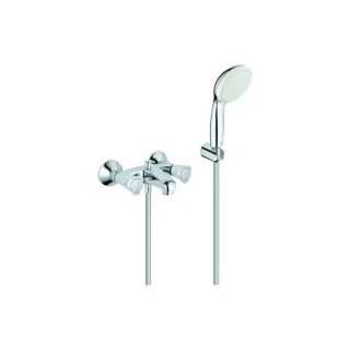Grohe Costa Wannenarmatur 2546010A chrom, mit Relexaflex-Brausegarnitur