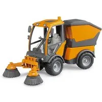 Bruder® Spielzeug-Auto 02691 VarioCar Straßenreinigung Modellfahrzeug, Kehrmaschine, rotierende Rundbürsten, kippbarem Müllbehälter Knicklenkung 1:16