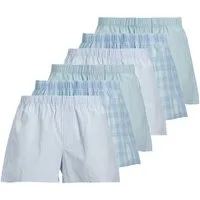 Jack & Jones Boxershorts 6er Pack Milano (Spar-Set, 6-St) Boxershorts - Baumwolle - ohne Eingriff - Atmungsaktiv