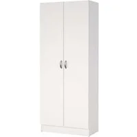 Home affaire Drehtürenschrank Focus, Kleiderschrank, Stauraum mit 2 Türen und 5 Einlegeböden, Breite 69 cm, Höhe 170 cm