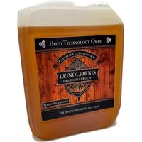 Hoyo Technology GmbH Leinölfirnis Leinölfirnis 5 Liter - Dreifach gekochtes Holzöl, Harzfrei, Lebensmittelecht, Harzfrei, Ökologisch