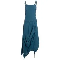 Vishes Sommerkleid Strandkleid Damen Zipfel verstellbar Spaghettiträger Baumwolle Alternative Mode, Boho, Hippie, Ethno, Festival