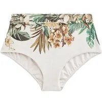 Next Highwaist-Bikini-Hose Bikinihose mit hohem Bund und Gürtel (1-St)