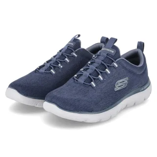Skechers Low Sneaker SUMMITS  Blau - Gr. 41 -  Textil