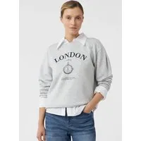 comma Sweatshirt Sweatshirt Sweatshirt im Relaxed Fit mit 3D-Applikation