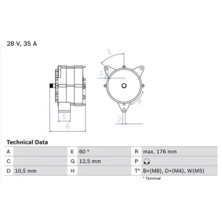 Bosch Lichtmaschine Mercedes T2/Ln1