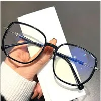 PACIEA Lesebrille Damen Blaulichtfilter Glitzerrand Oversized Anti-Müdigkeit